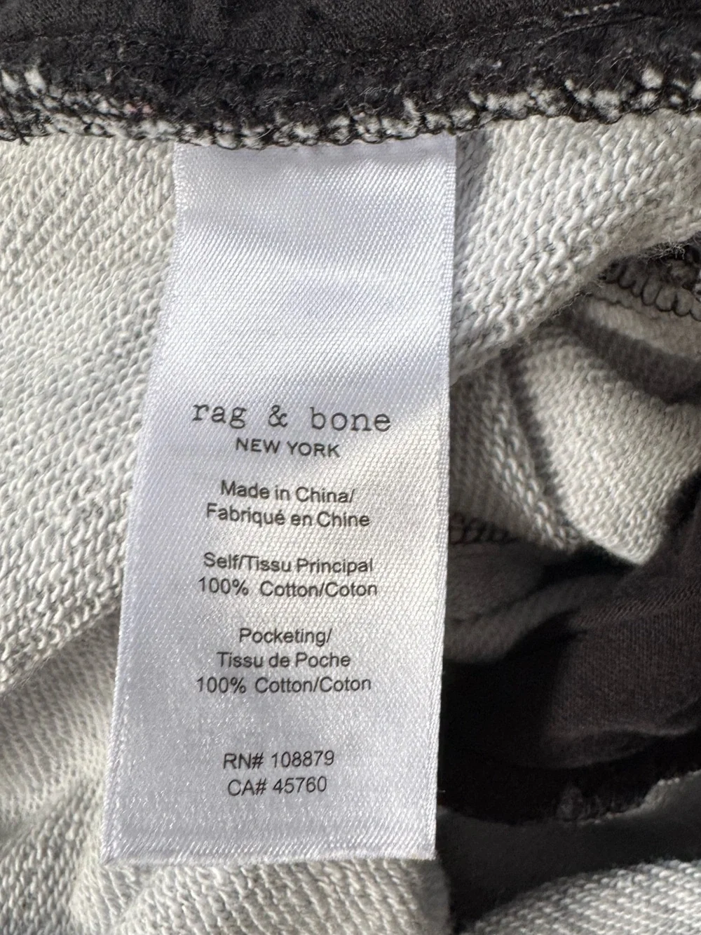 Rag And Bone Miramar Sofie Wide-Leg Faux Jean in Cotton Terry | 25 - Picture 10 of 12
